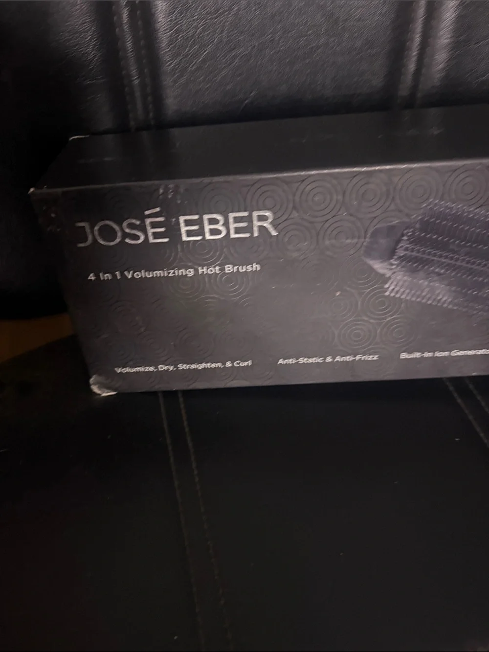 Jose Eber Black Heated Round Styling Brush for Men